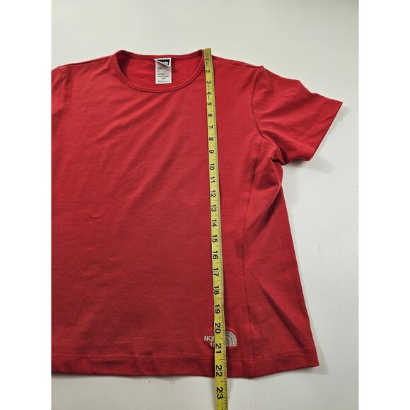 THE NORTH FACE VAPORWICK CREW NECK T-SHIRT LOGANBERRY RED WOMENS SIZE L Y2K - Picture 6 of 7
